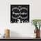 Black & White Happy Easter Bunnies Canvas Wall Art